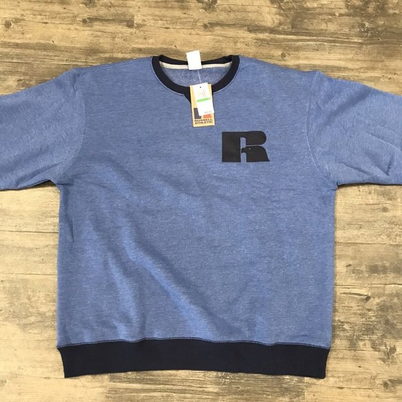 NWT Russell Athletic Big Logo Sweatshirt Pullover Crewneck Men‎ Size Large $60 - Picture 2 of 9